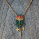Crochet and chain necklace 1002592