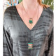Crochet and chain necklace 1002592