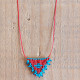 Necklace macrame talisman 1002667