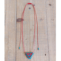 Necklace macrame talisman 1002667