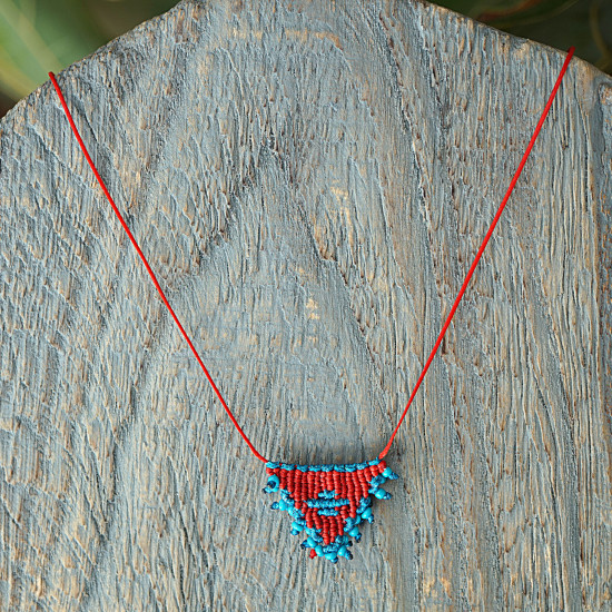 Necklace macrame talisman 1002667