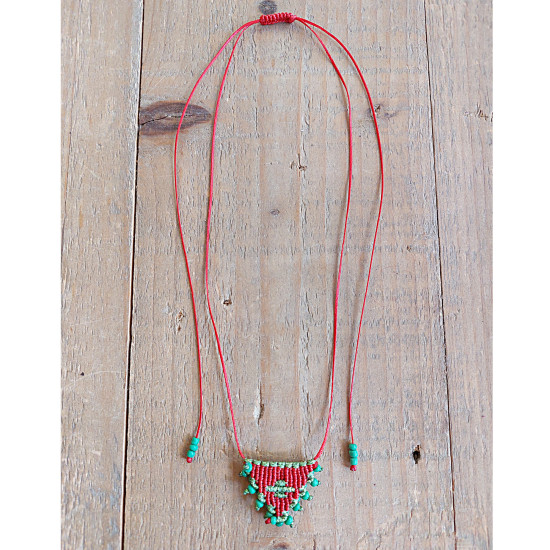 Necklace macrame talisman 1002668