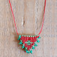 Necklace macrame talisman 1002668