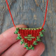 Necklace macrame talisman 1002668