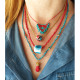 Necklace macrame talisman 1002673