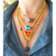 Necklace macrame talisman 1002674