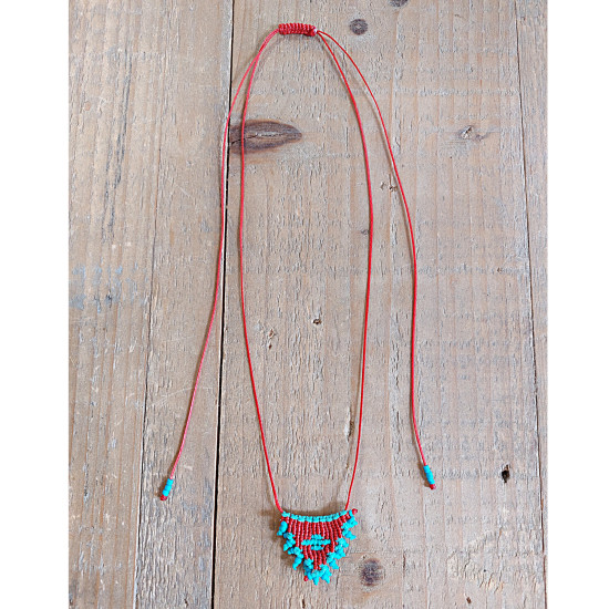 Necklace macrame talisman 1002673