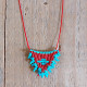 Necklace macrame talisman 1002673