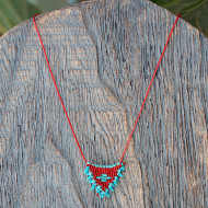 Necklace macrame talisman 1002673