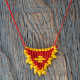Necklace macrame talisman 1002674