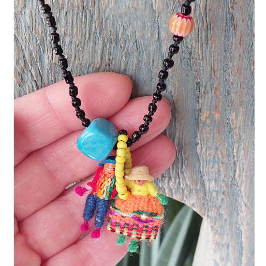 Worry doll necklace 1002701