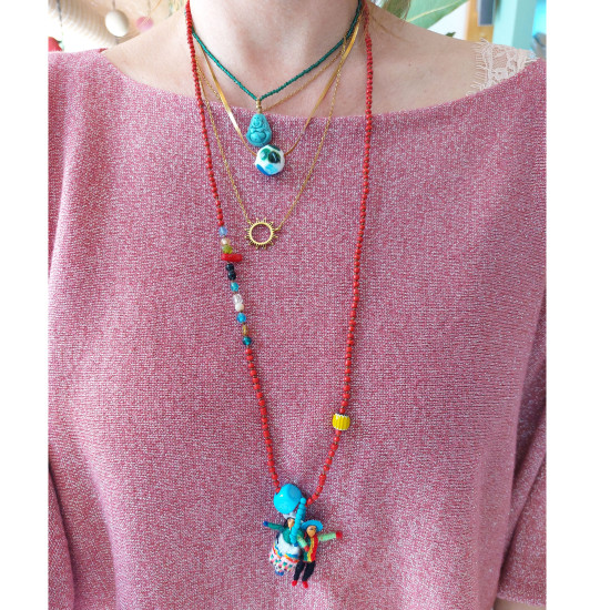 Worry doll necklace 1002702