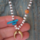 Beaded necklace bohemian 1002722