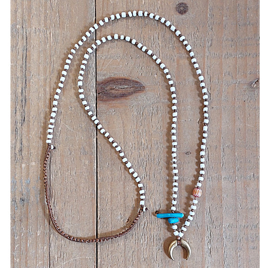 Beaded necklace bohemian 1002722