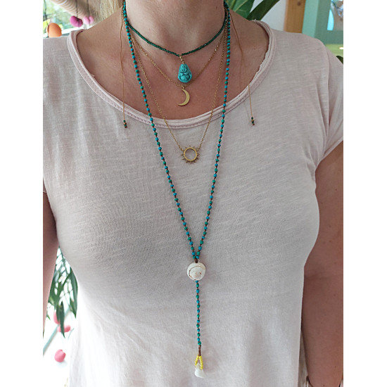 Rosary style necklace 1002725