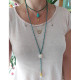 Rosary style necklace 1002725