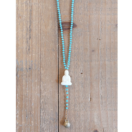 Rosary style Buddha necklace 1002730