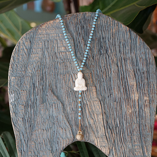 Rosary style Buddha necklace 1002730