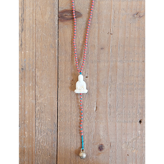 Rosary style Buddha necklace 1002731