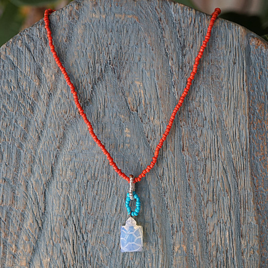 Opal  tortoise pendant 1002995