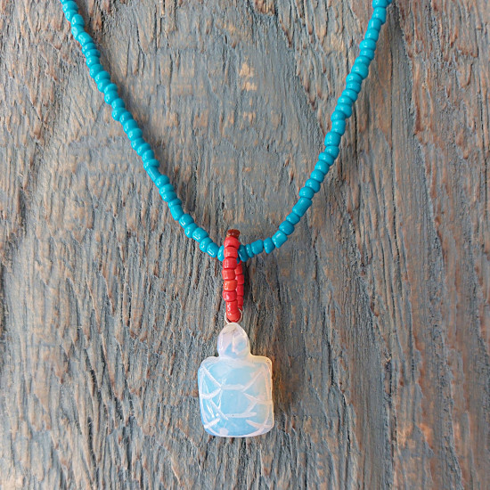 Opal tortoise pendant 1002996