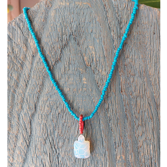 Opal tortoise pendant 1002996