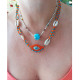 Macrame evil eye necklace 1002747