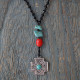 Boho rock cross pendant 1002756