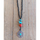 Boho rock cross pendant 1002756