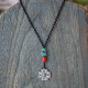 Boho rock cross pendant 1002756