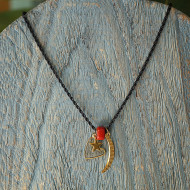 Heart, moon and star pendant necklace 1002770