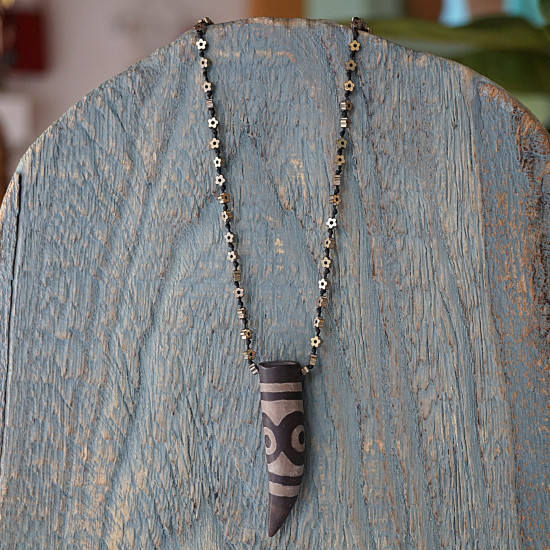 Agate pendant necklace 1002777