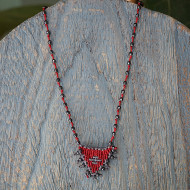 Necklace with macrame talisman 1002786