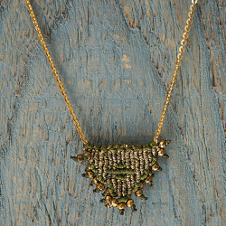 Macrame talisman necklace 1002787