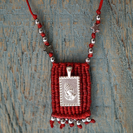 Macrame silver 925 talisman 1002793
