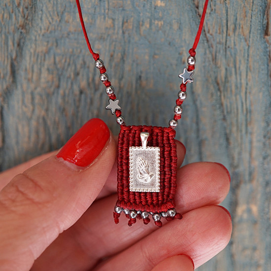 Macrame silver 925 talisman 1002793