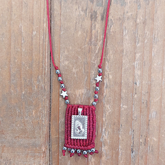 Macrame silver 925 talisman 1002793