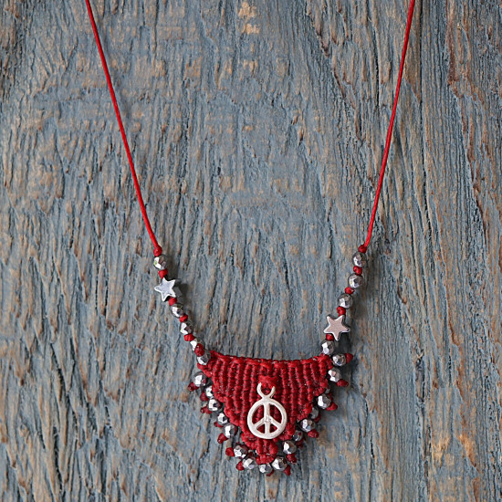 Macrame necklace 1002796
