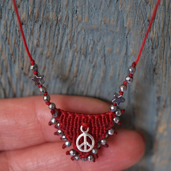 Macrame necklace 1002796