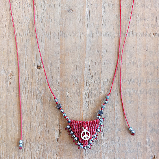 Macrame necklace 1002796