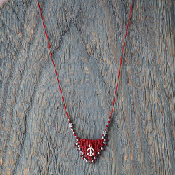 Macrame necklace 1002796
