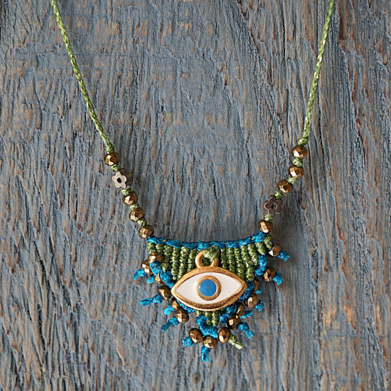 Macrame necklace 1002799