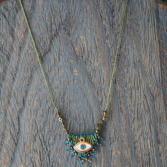Macrame necklace 1002799