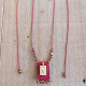 Macrame and goldplated silver 925 talisman 1002800