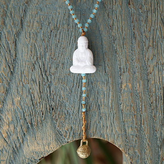 Rosary style Buddha necklace 1002881