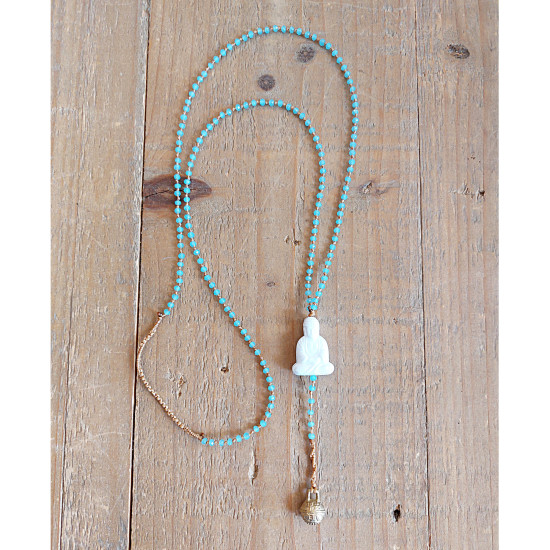 Rosary style Buddha necklace 1002881