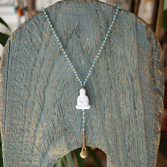 Rosary style Buddha necklace 1002881