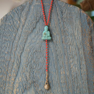 Rosary style Buddha necklace 1002893