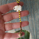 Rosary style elephant necklace 1002894