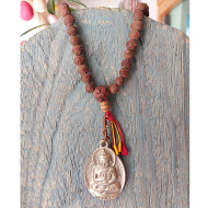 Buddha pendant mala necklace 1002922